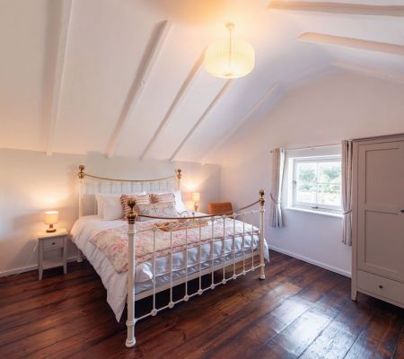 Master bedroom in The Coach House holiday cottage Deal Kent